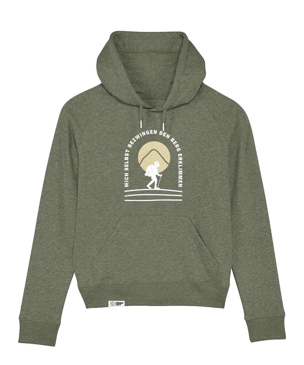 Mich selbst bezwingen - den Berg erklimmen  - Damen Hoodie