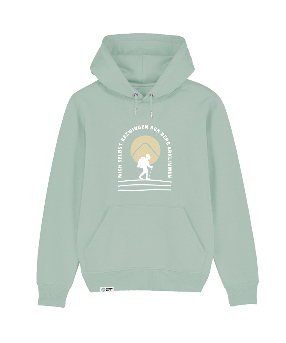 Mich selbst bezwingen - den Berg erklimmen  - Unisex Hoodie