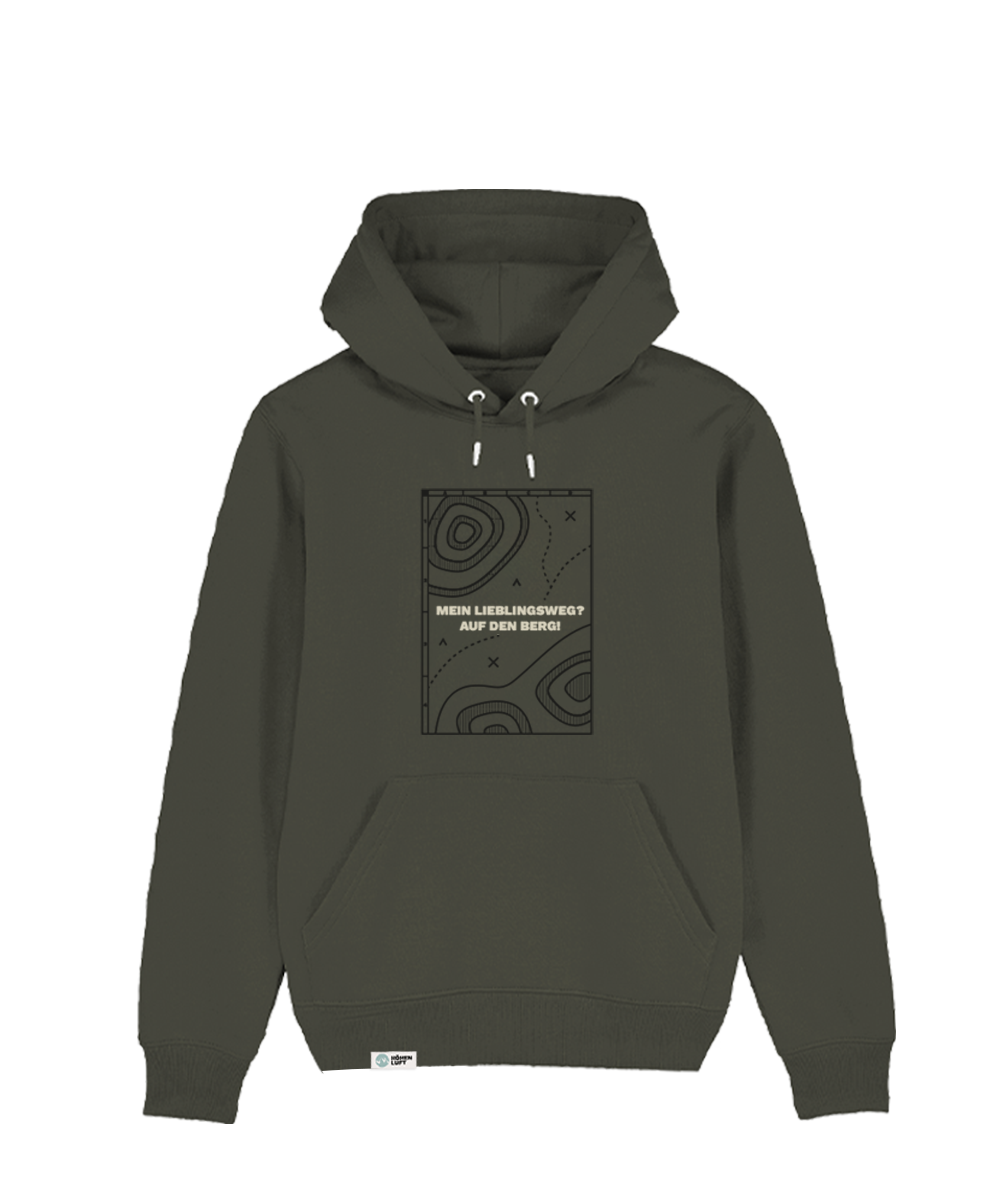 Mein Lieblingsweg? Auf den Berg!  - Unisex Hoodie